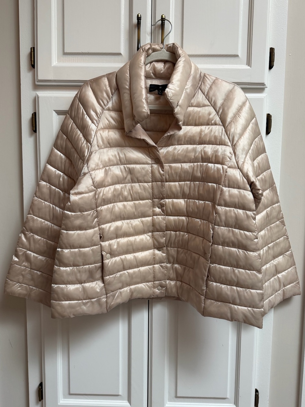 Tuckernuck Pomander Place Quilted Puffer Jacket Champagne Beige Size Small